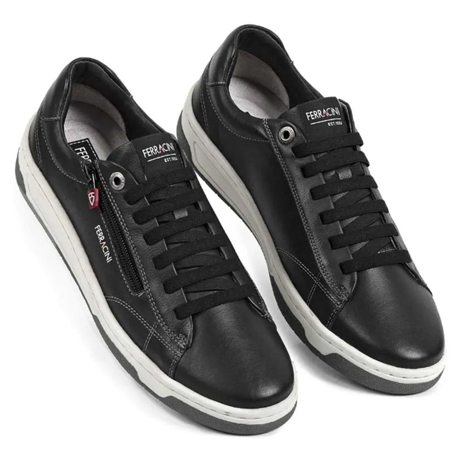 Vista 2 Tenis Sapatênis Ferracini VOX Casual Masculino Couro FERRACINI preto