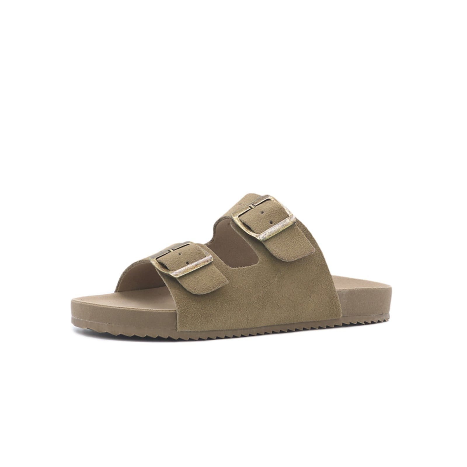 Papete Rasteira Sandalia Couro Marfim