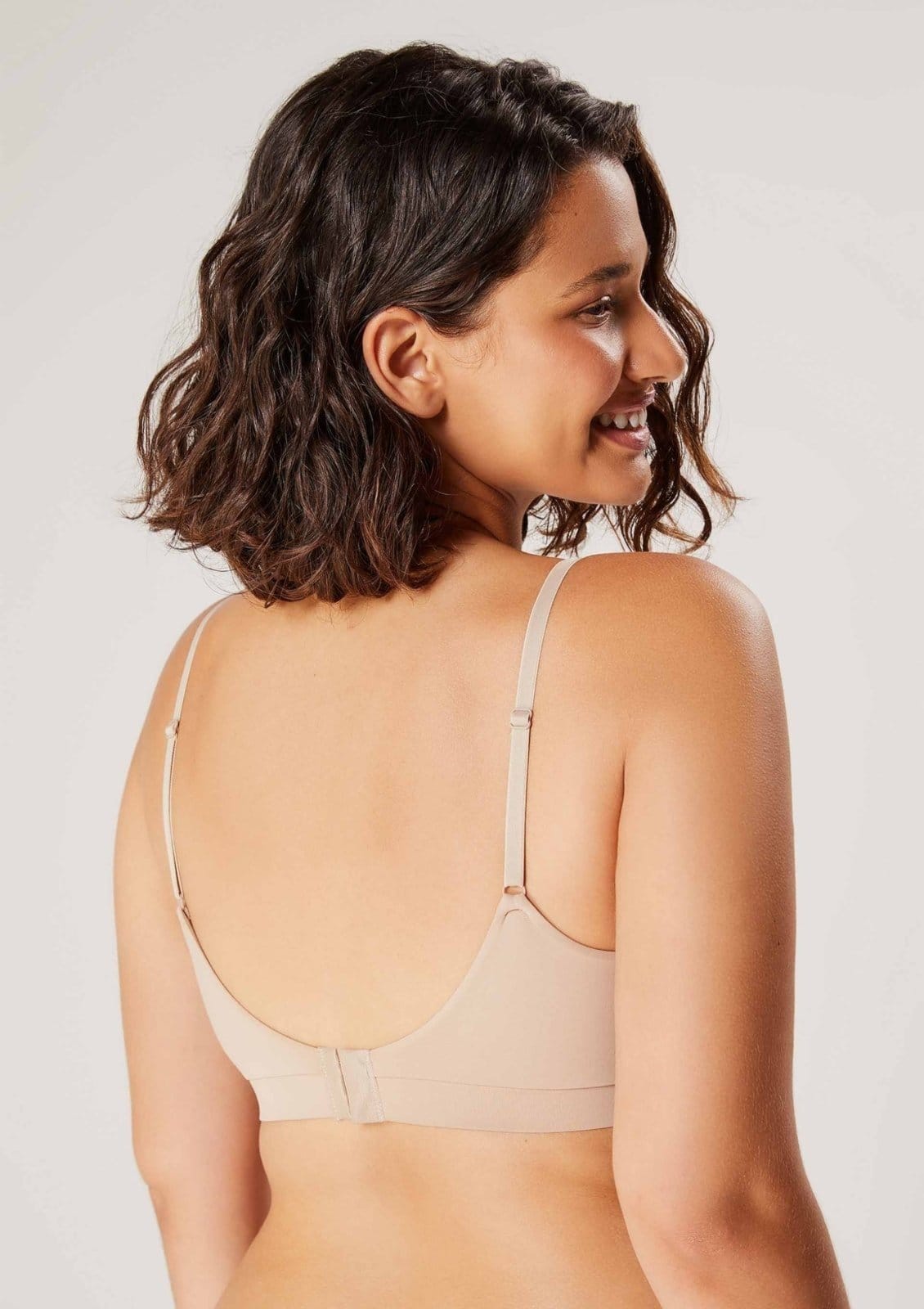 Vista 2 Sutiã Triângulo Microfibra Com Bojo Hering bege