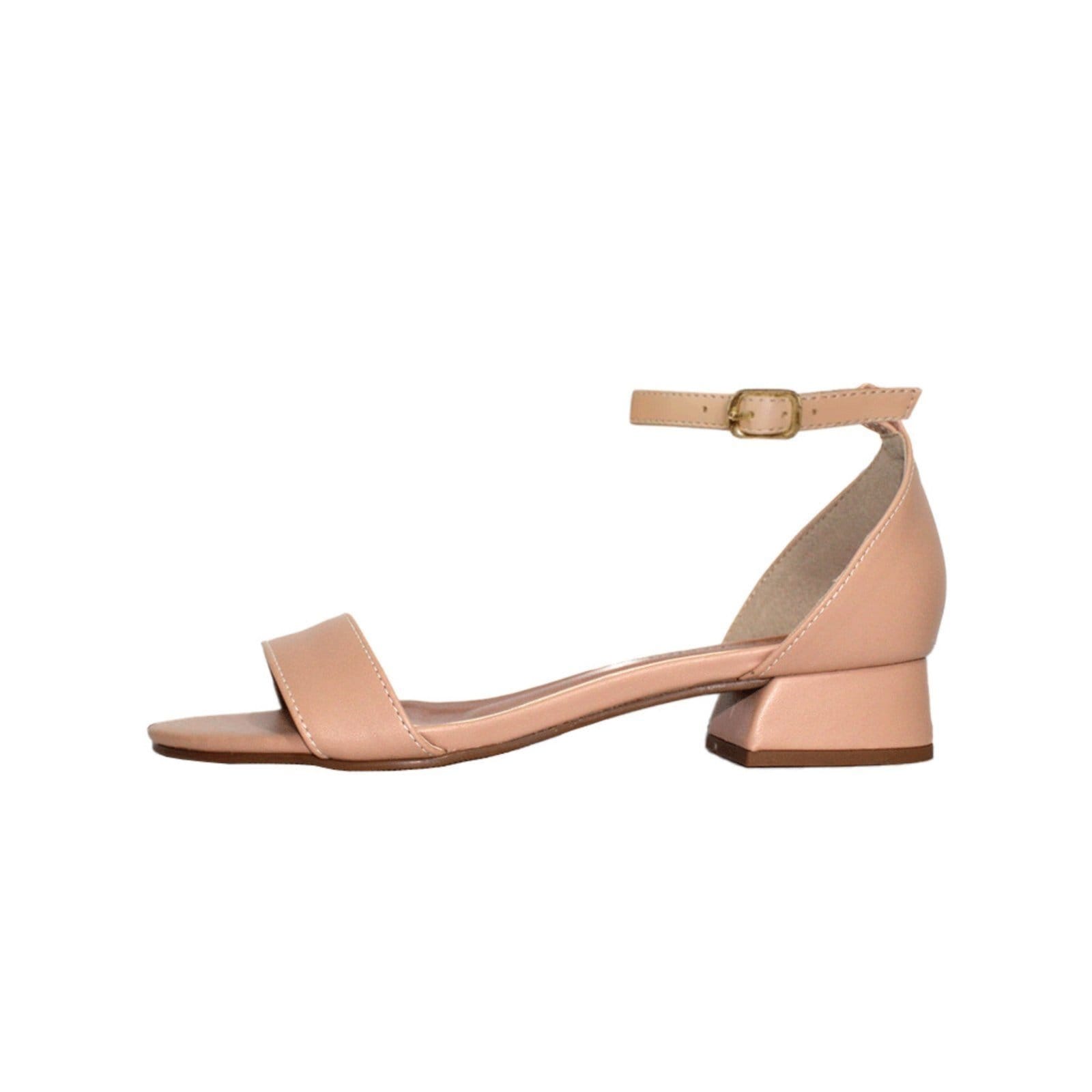 Vista 2 Sandália Salto Baixo Grosso 3cm Luiza Sobreira Mod. 2140 Luiza Sobreira nude