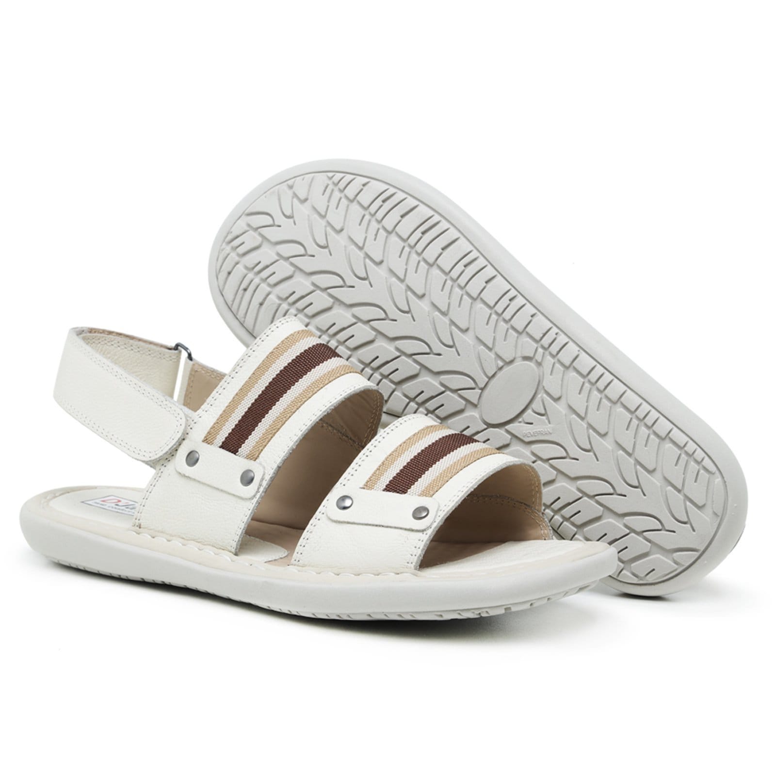 Sandália Chinelo Masculino Papete Alpha Em Couro