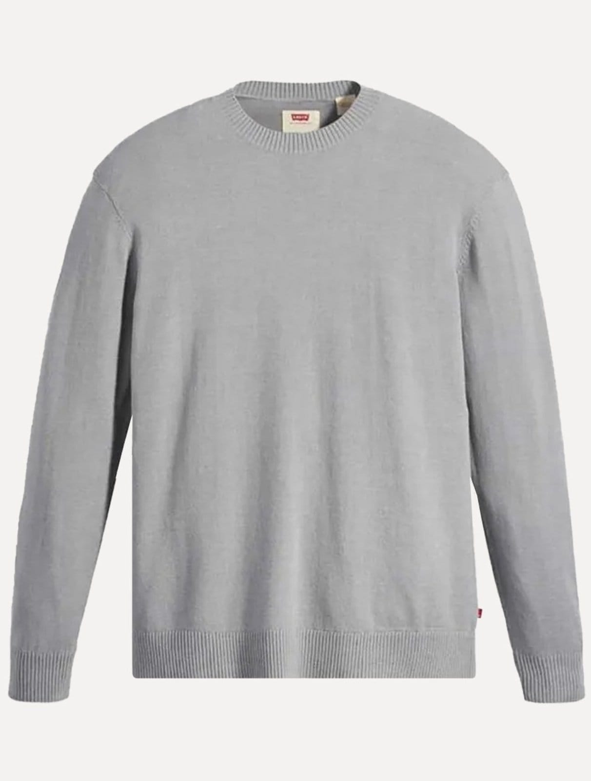 Vista 2 Suéter Levis Masculino Crewneck Red Tab Cinza édio Levis cinza red