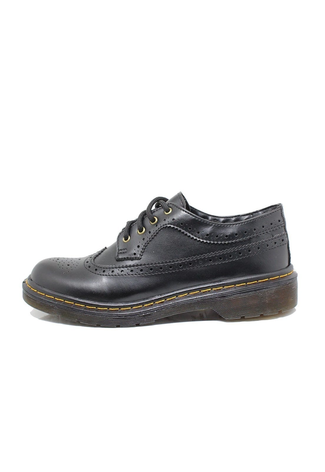 Vista 2 Sapato Oxford Estilo Veggie Rolly ESTILO VEGGIE SHOES preto