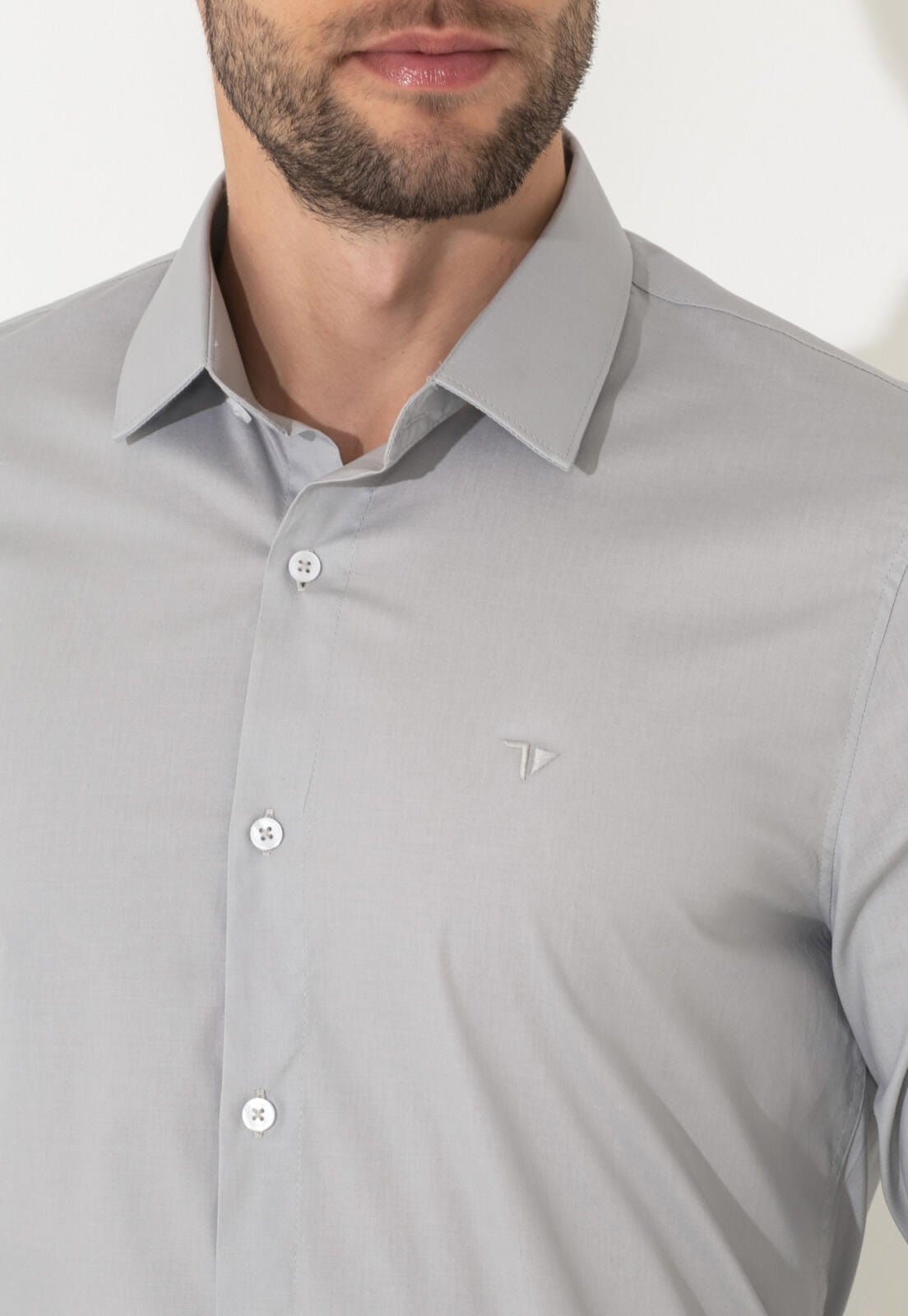 Camisa Traymon Manga Longa Slim Claro - 2