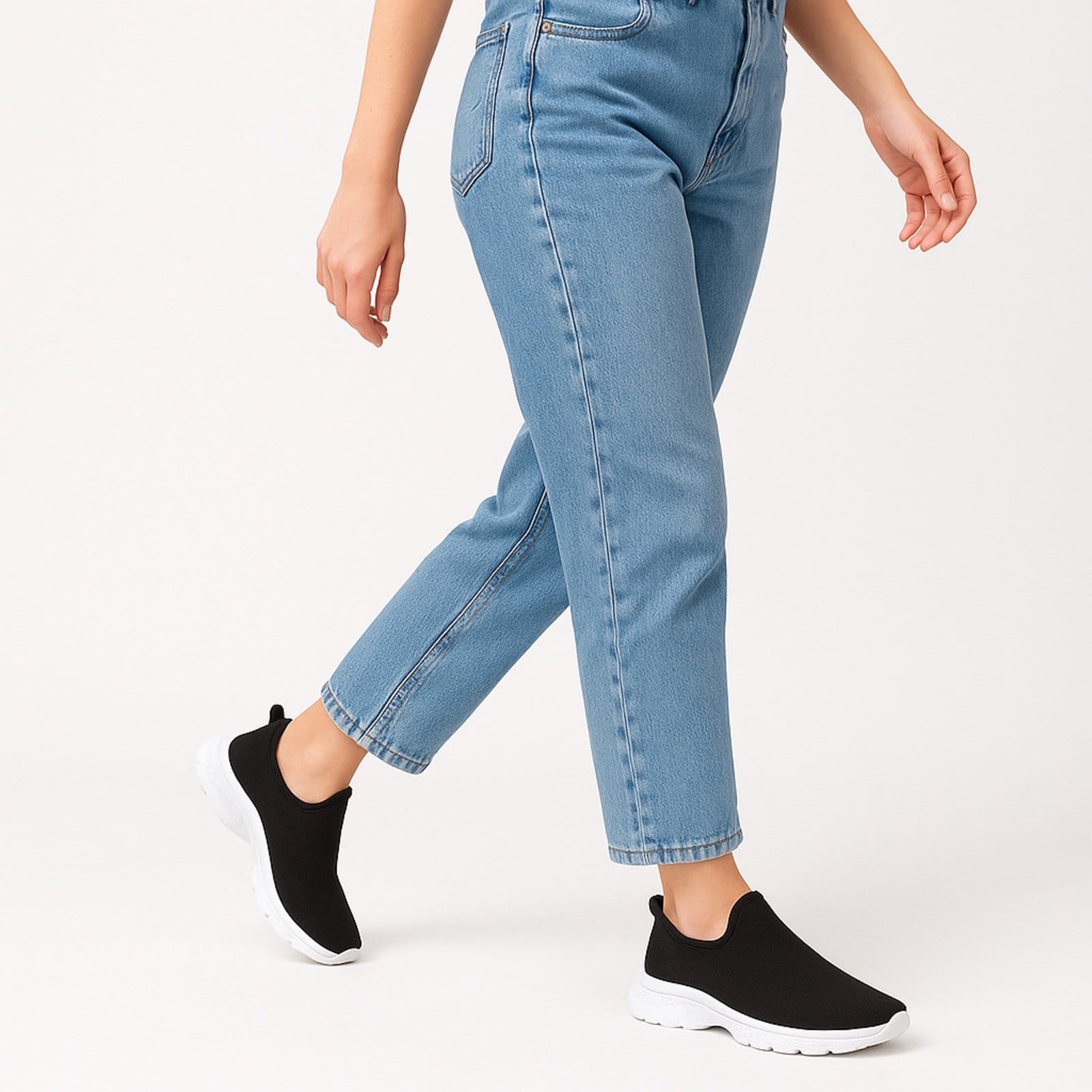 Vista 2 Kit 2 Pares Tenis Caminhada Academia Casual Feminino Confortável e Yes Basic grafite/preto