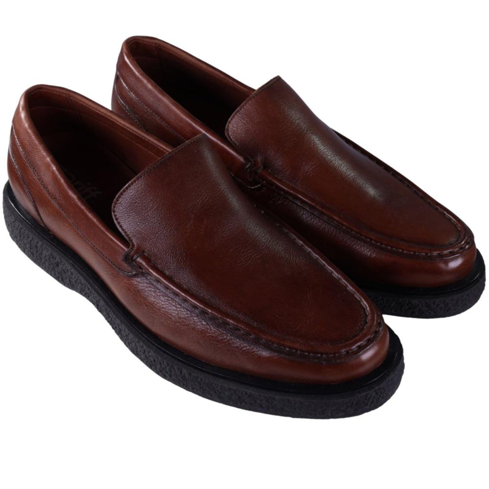 Mocassim Masculino em Couro Zariff Yor008 Tan Incolor - 2