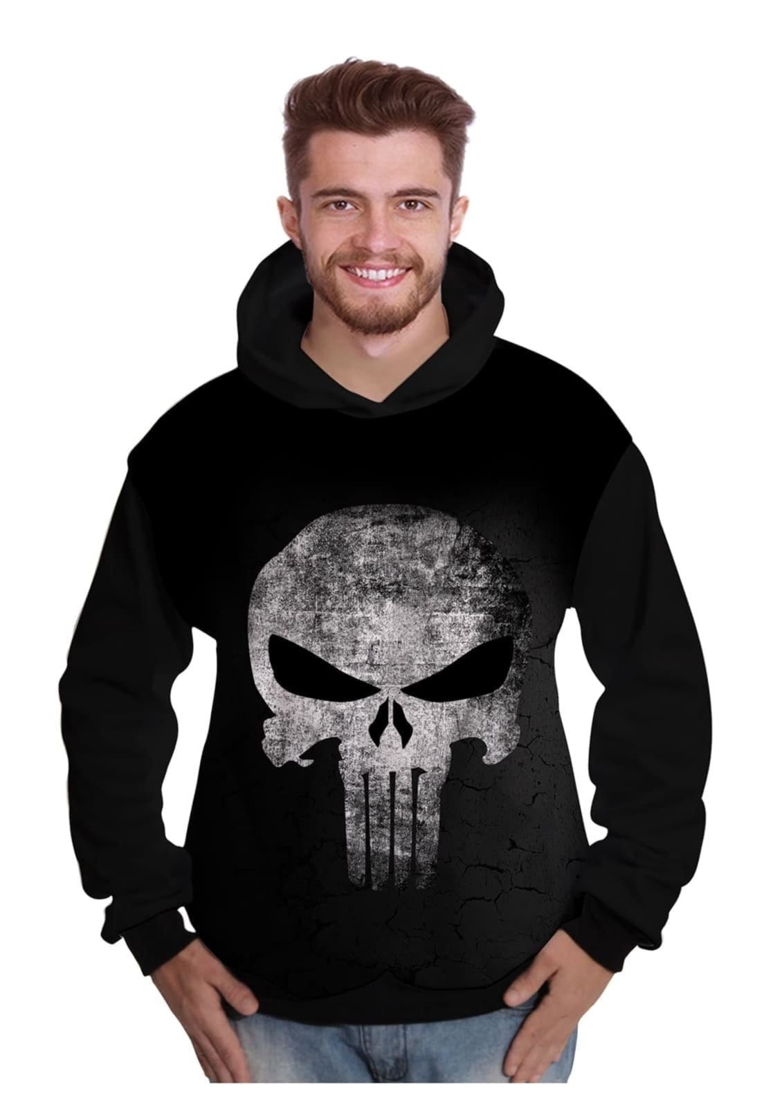 Moletom Di Nuevo O Justiceiro The Punisher Caveira