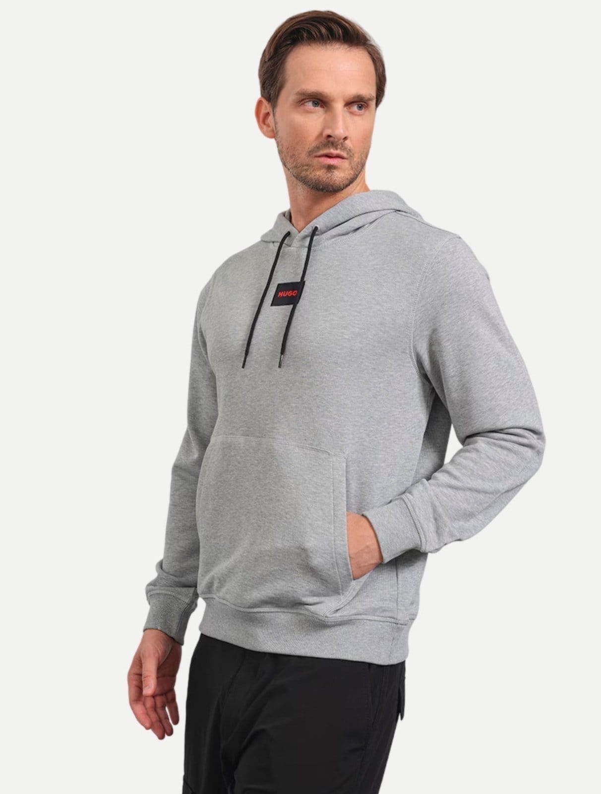 Blusa Hugo Boss Masculina Regular Moletom Daratschi214 Mescla