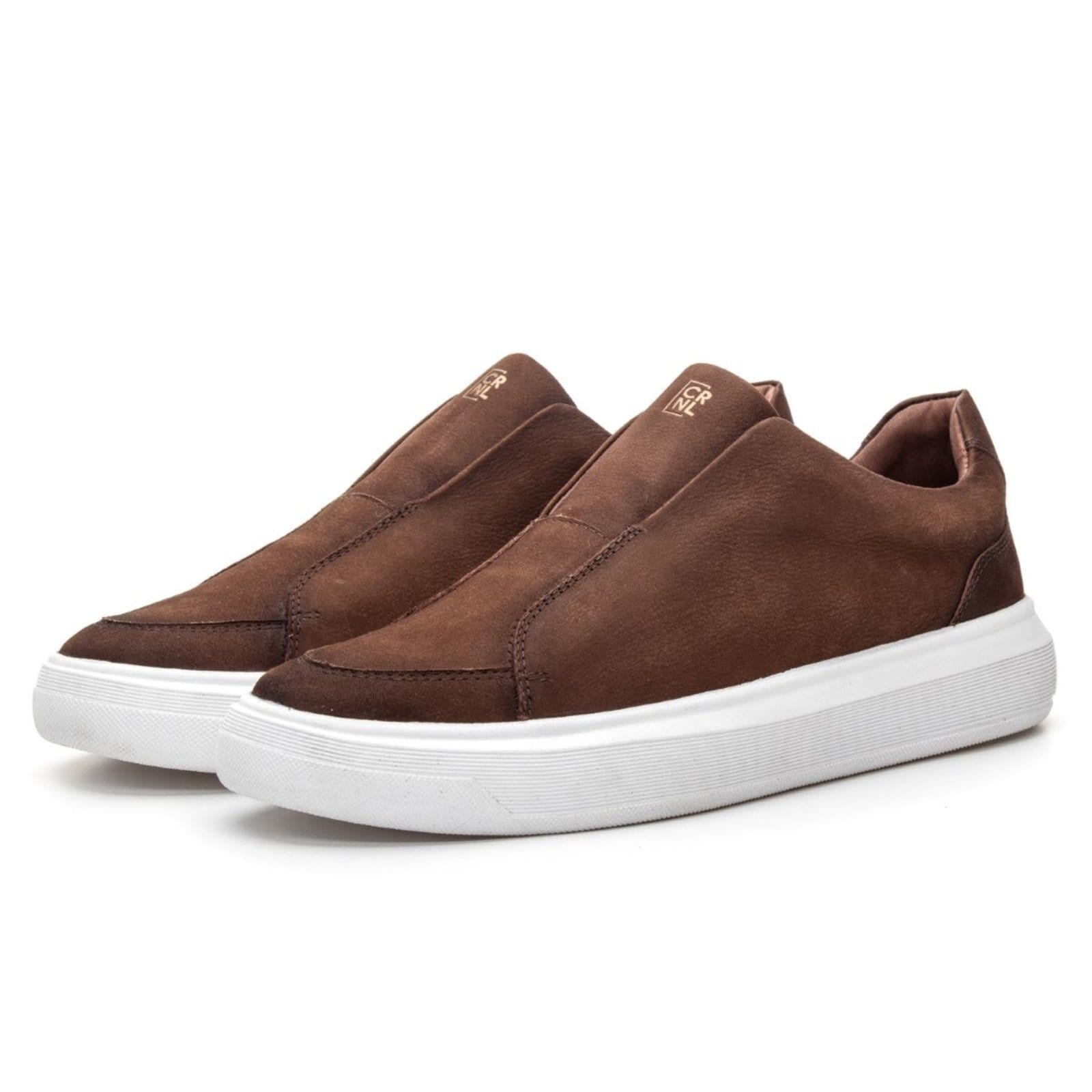 Vista 2 Sapato Masculino Slip On Bless Selaria Havana Coronello café