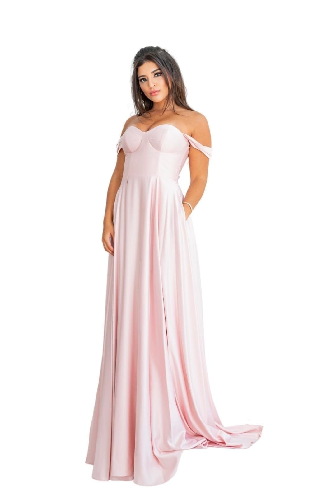 Vestido Longo Especial Princesa Acinturado Festa Madrinhas Formatura