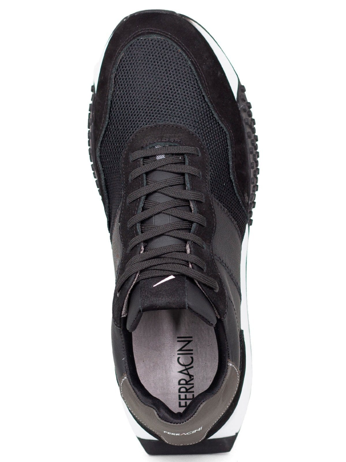 Vista 2 Tênis Masculino Ferracini 24h Racer Couro Sneaker Confortável FERRACINI preto