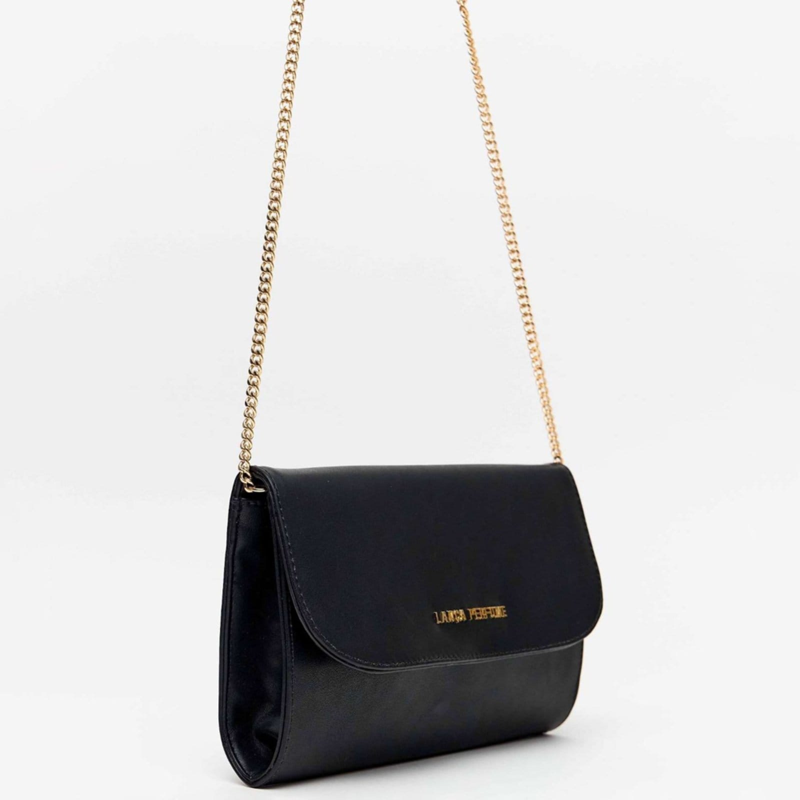 Vista principal Bolsa Crossbody Lança Perfume Letras Pr26 Feminino Lança Perfume preto