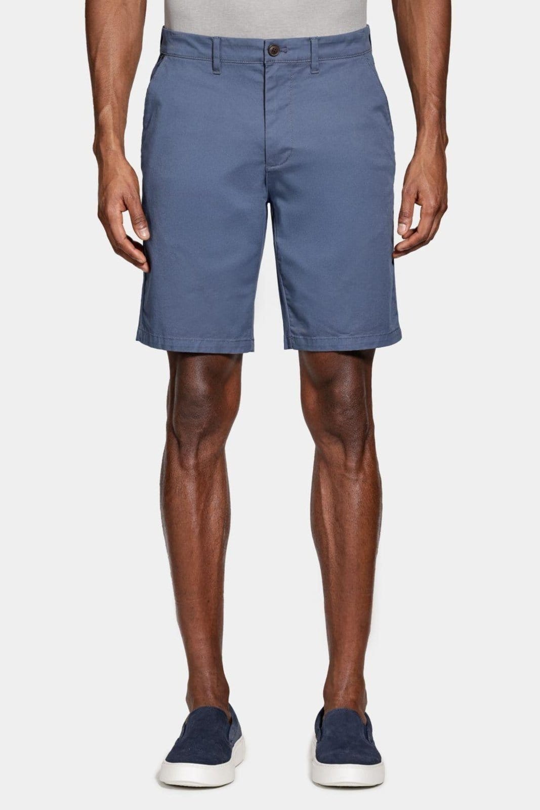 Vista 2 Bermuda Aramis Chino Casual em Sarja Indigo Aramis azul