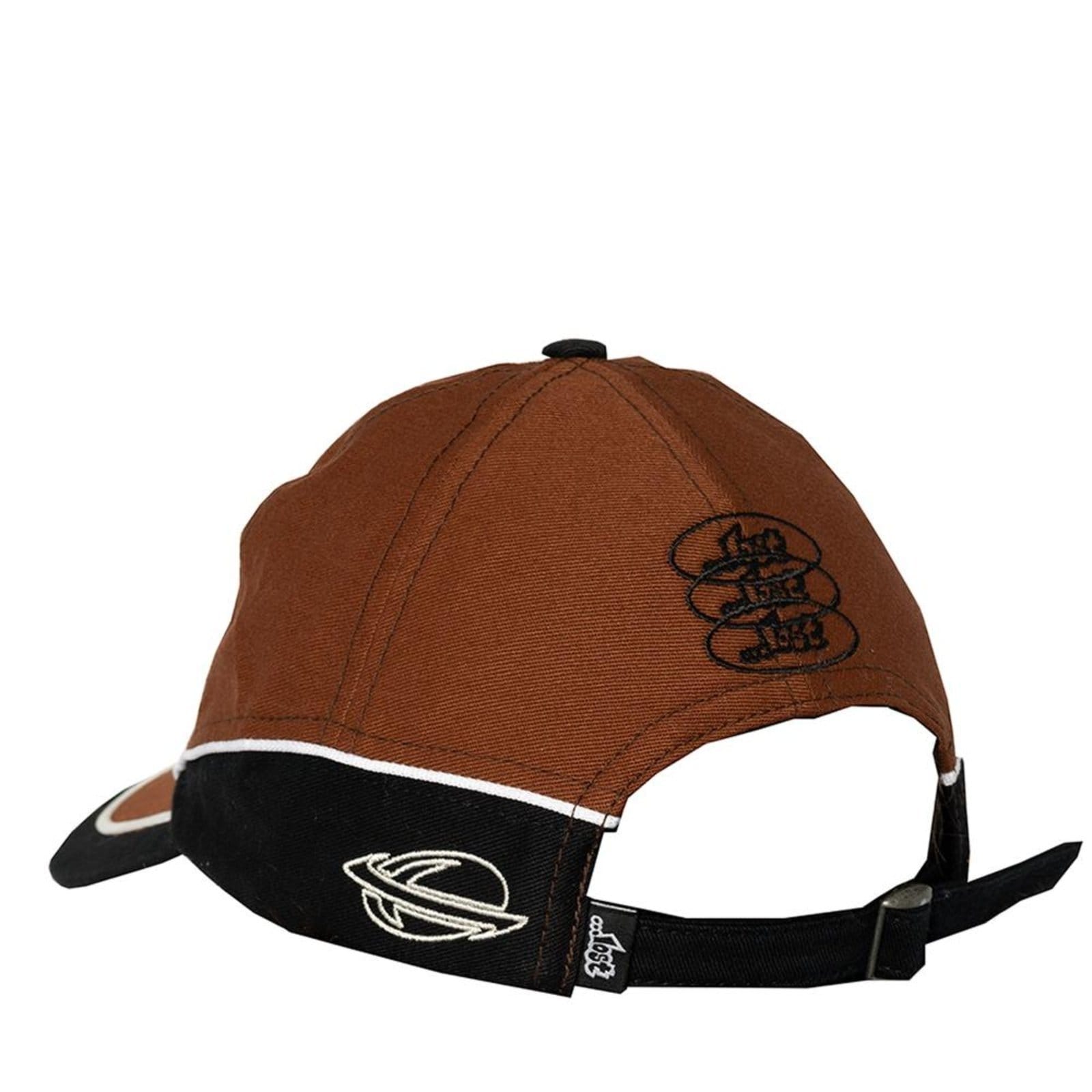 Vista 2 Boné Lost Aba Reta Dad Cap Lost Recorte WT25 Lost marrom