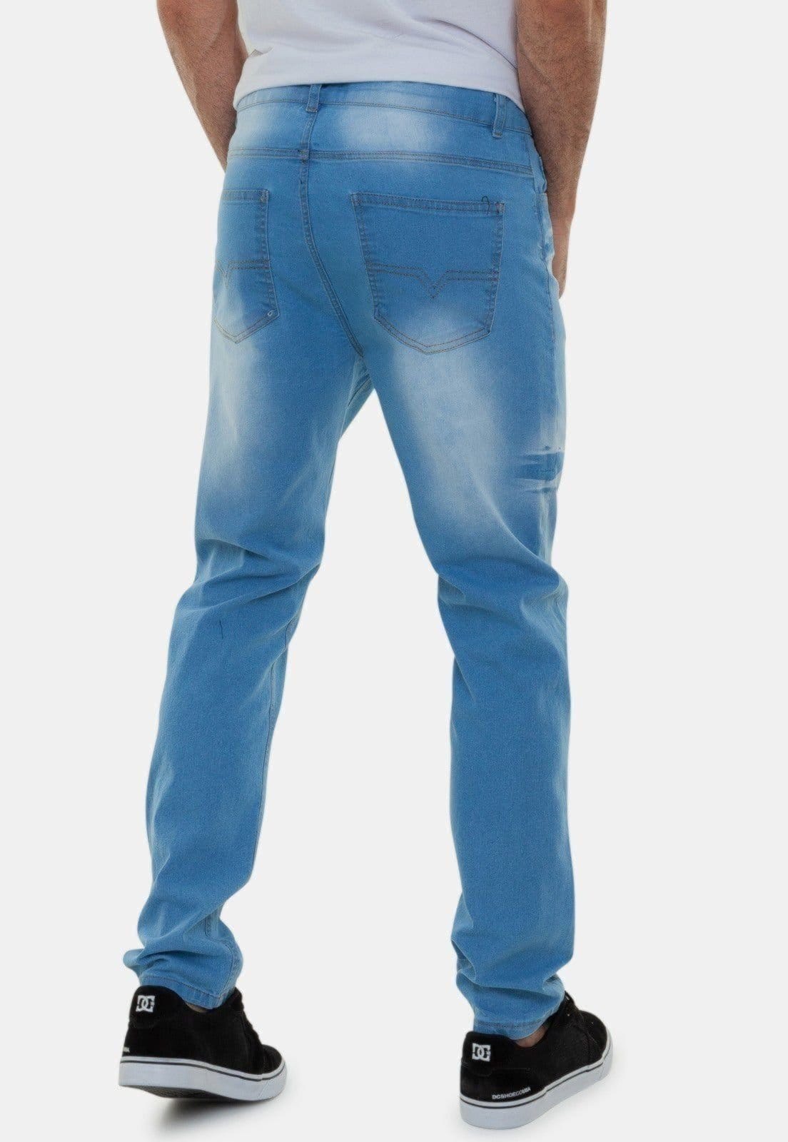 Vista 2 Calça Jeans Masculina Slim Clara Premium Unak Chelsea Unak azul