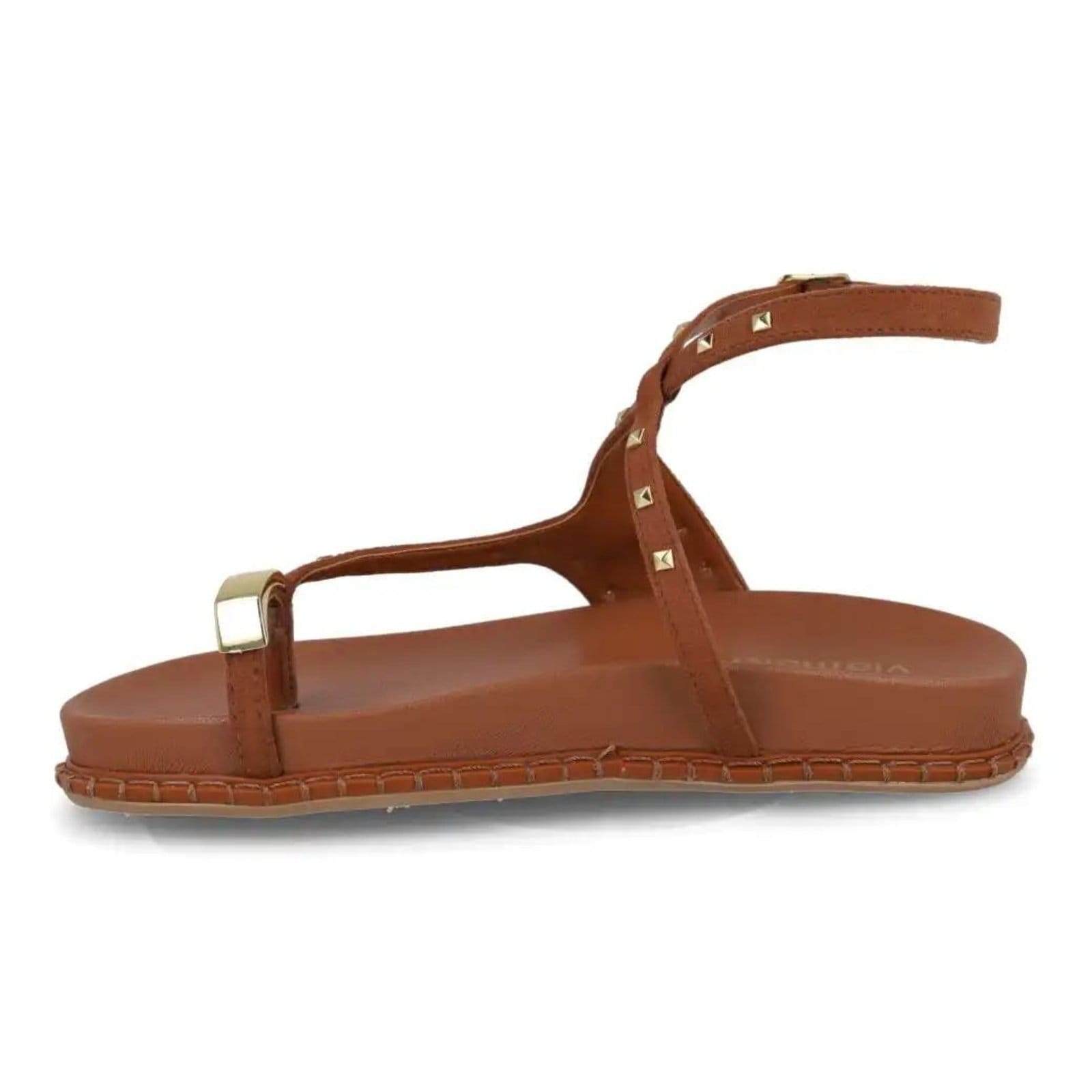 Vista 2 Sandália Via Marte Camurça Feminina VIA MARTE marrom