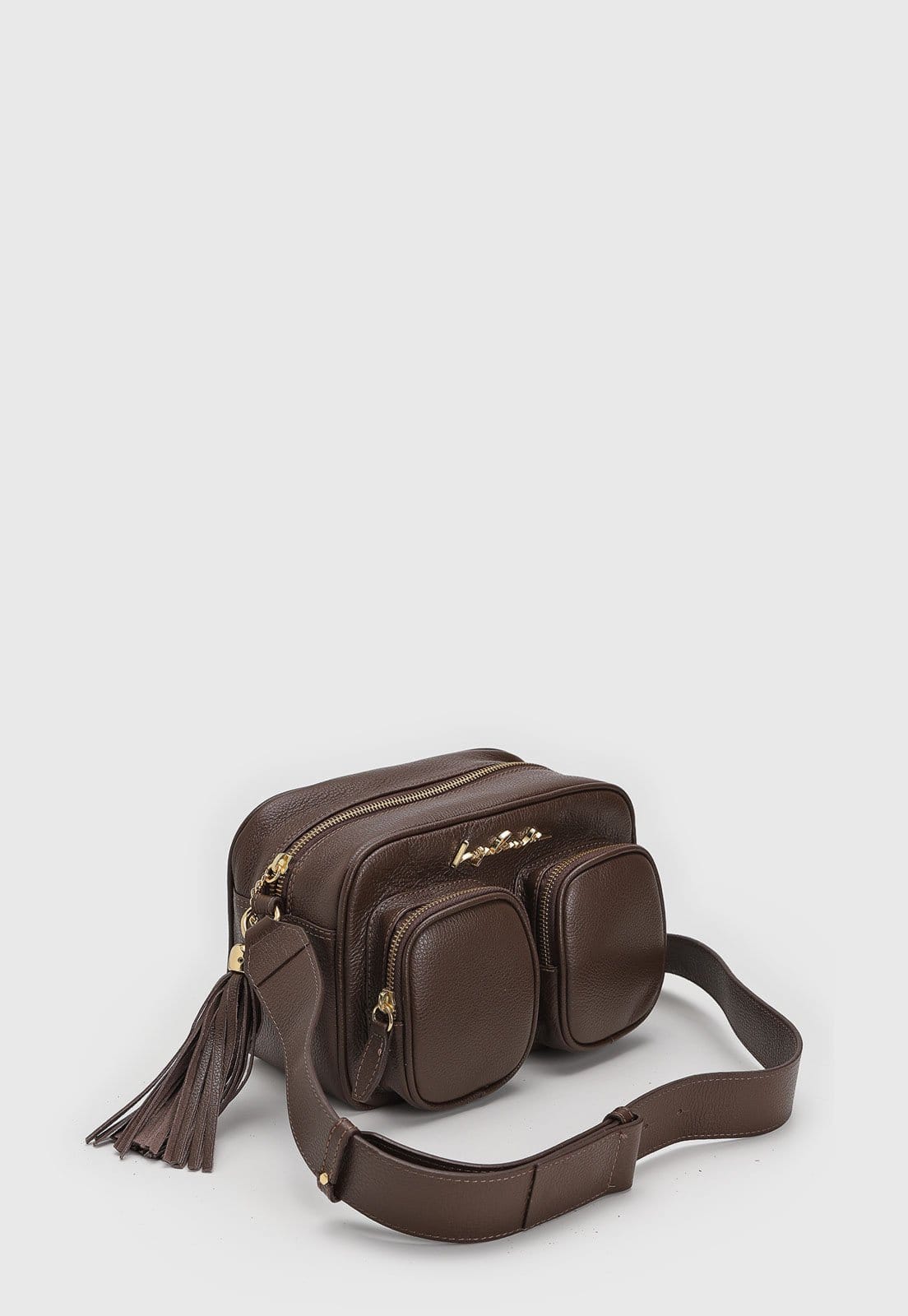 Vista 2 Bolsa Luiza Barcelos Alça Ajustável Luiza Barcelos marrom