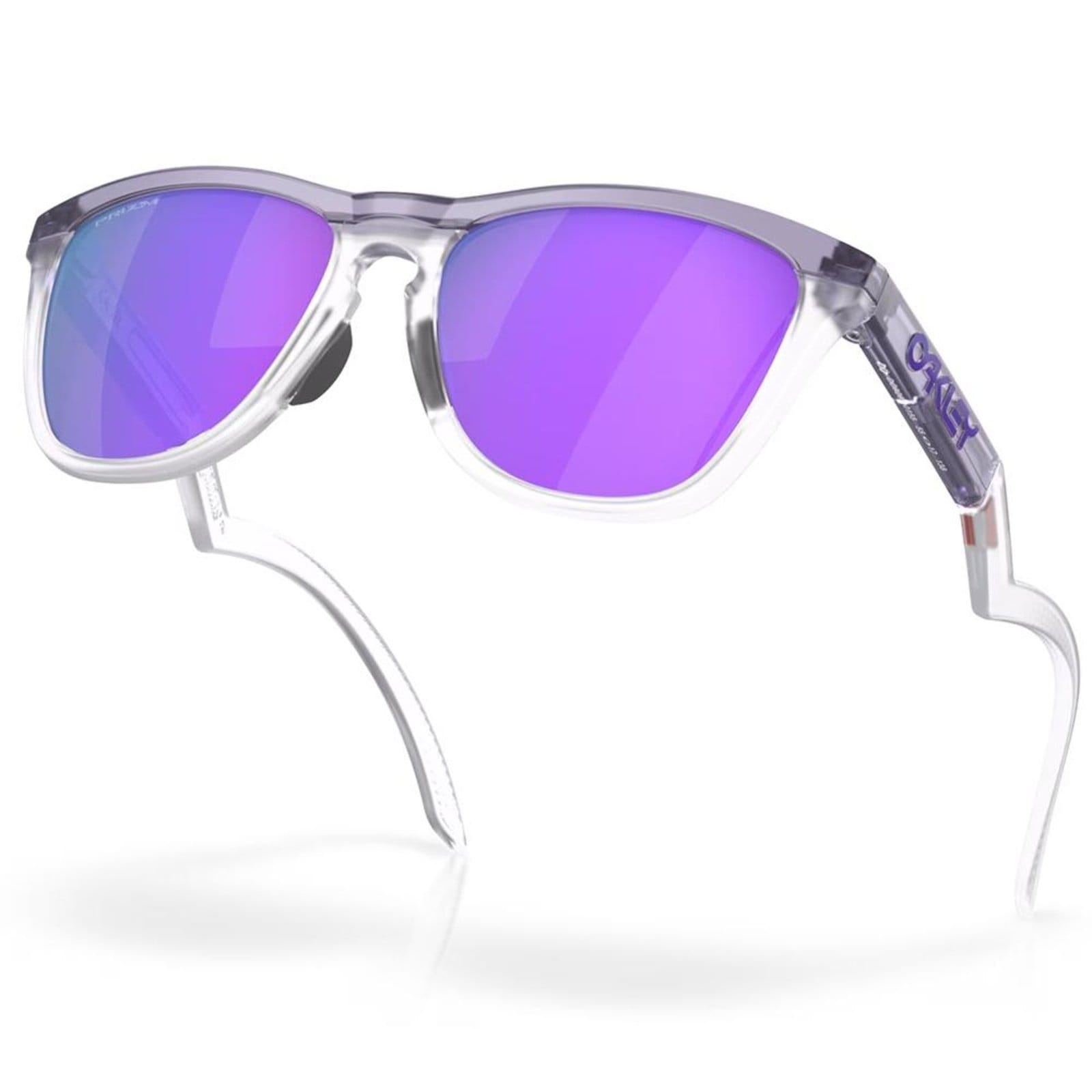 Vista 2 Óculos de Sol Oakley Frogskins Matte Lilac/Prizm Clear 0155 Oakley roxo clear