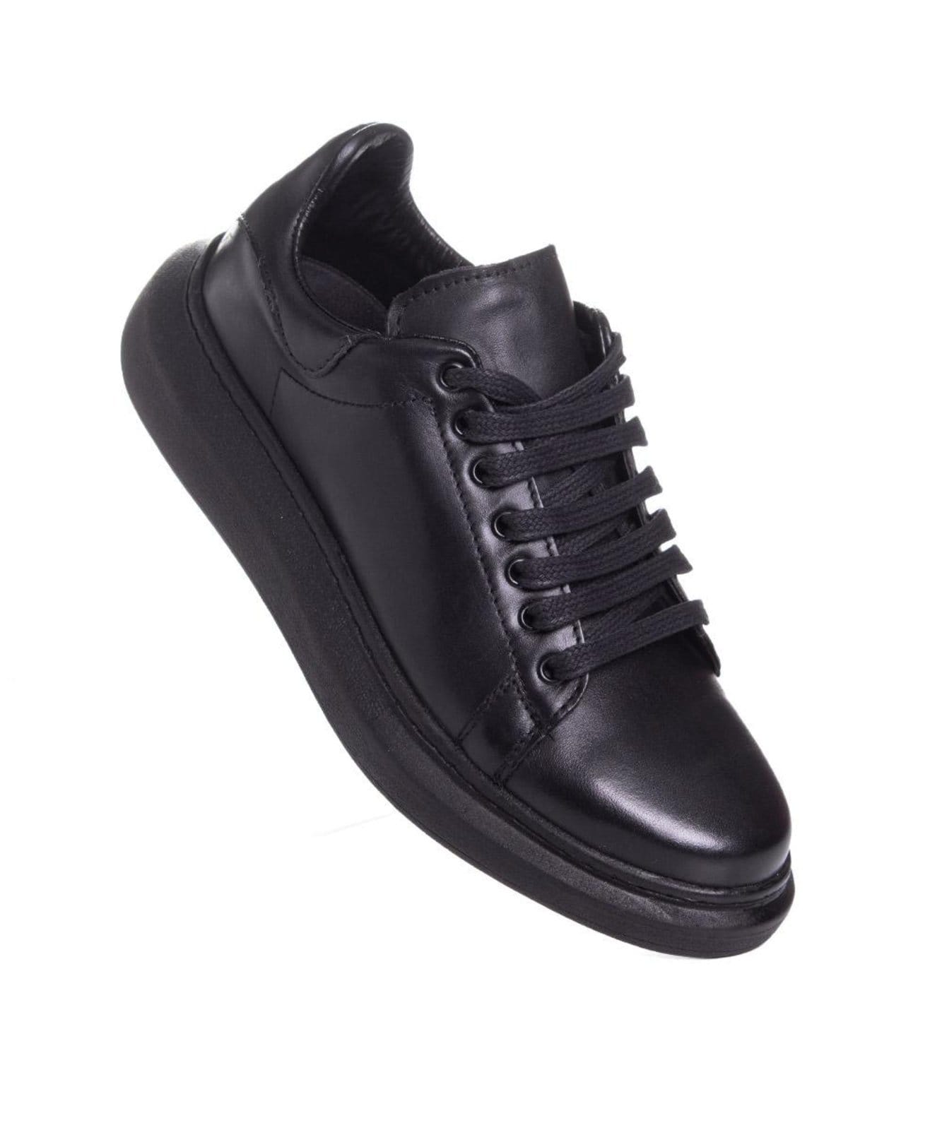 Vista 2 Tênis Masculino Pixolé Confort Couro Preto Pixolé incolor