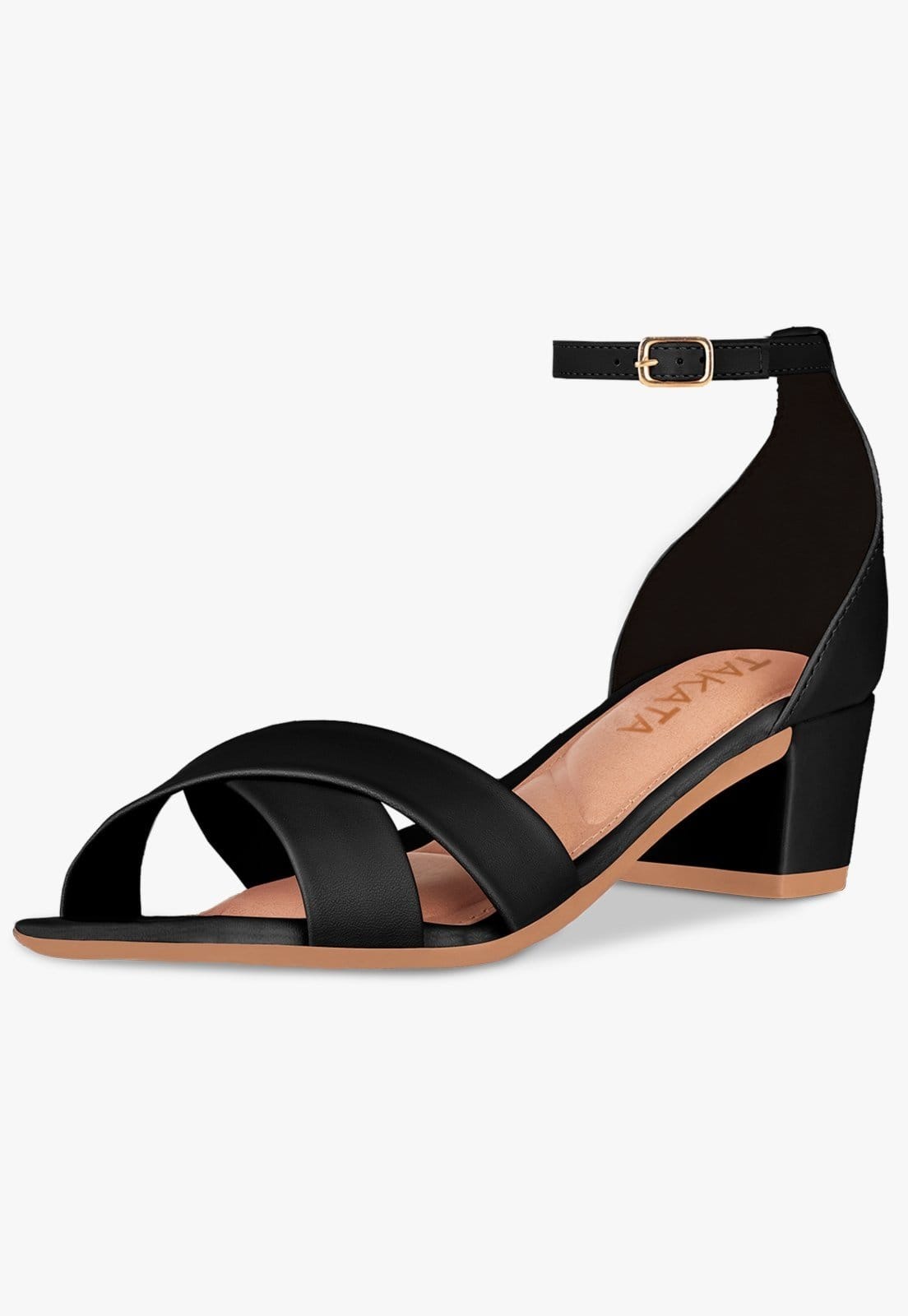 Sandalia Feminina Colorida Festa Salto Baixo Grosso Moda