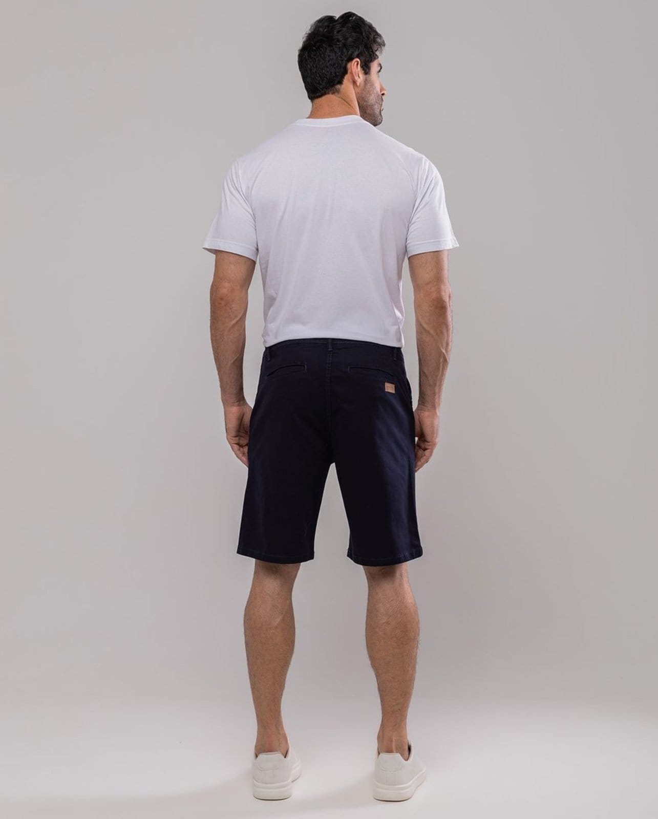 Vista 2 Bermuda Masculina Chino 11100 Marinho Consciência azul marinho