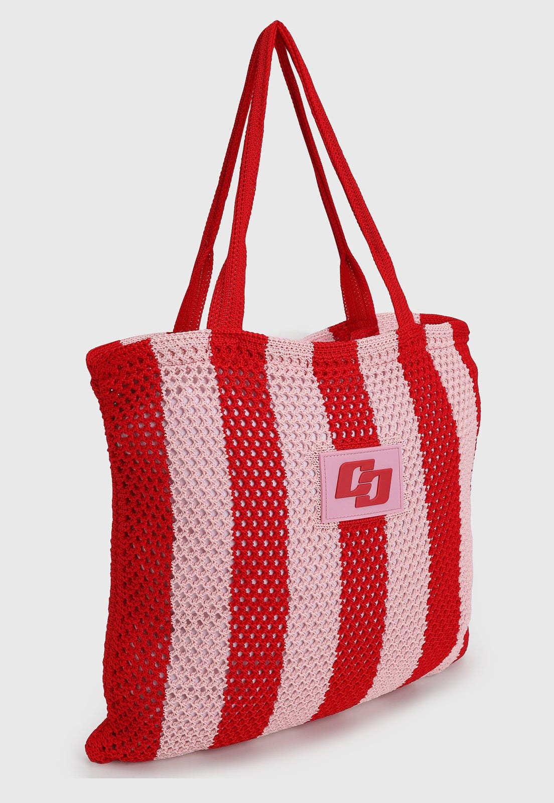 Vista 2 Bolsa Feminina Colcci Trama Crochê Colcci rosa