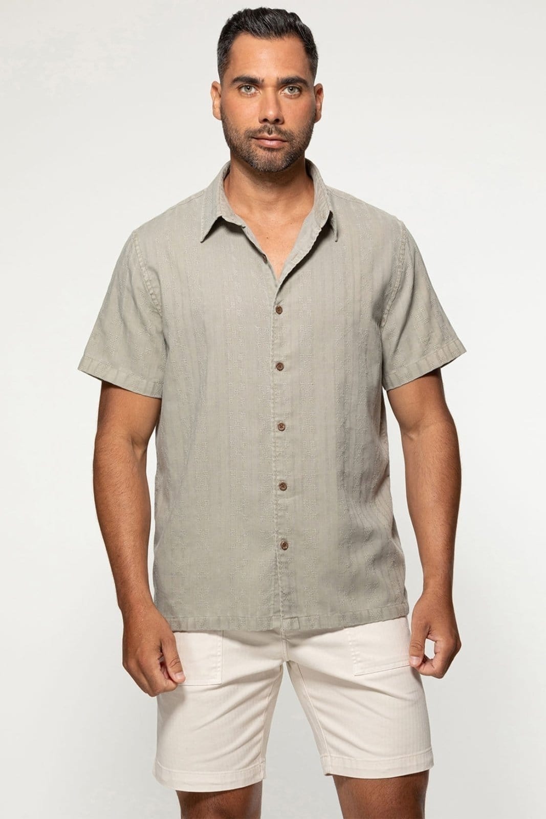 Camisa Guess Manga Curta Maquinetada