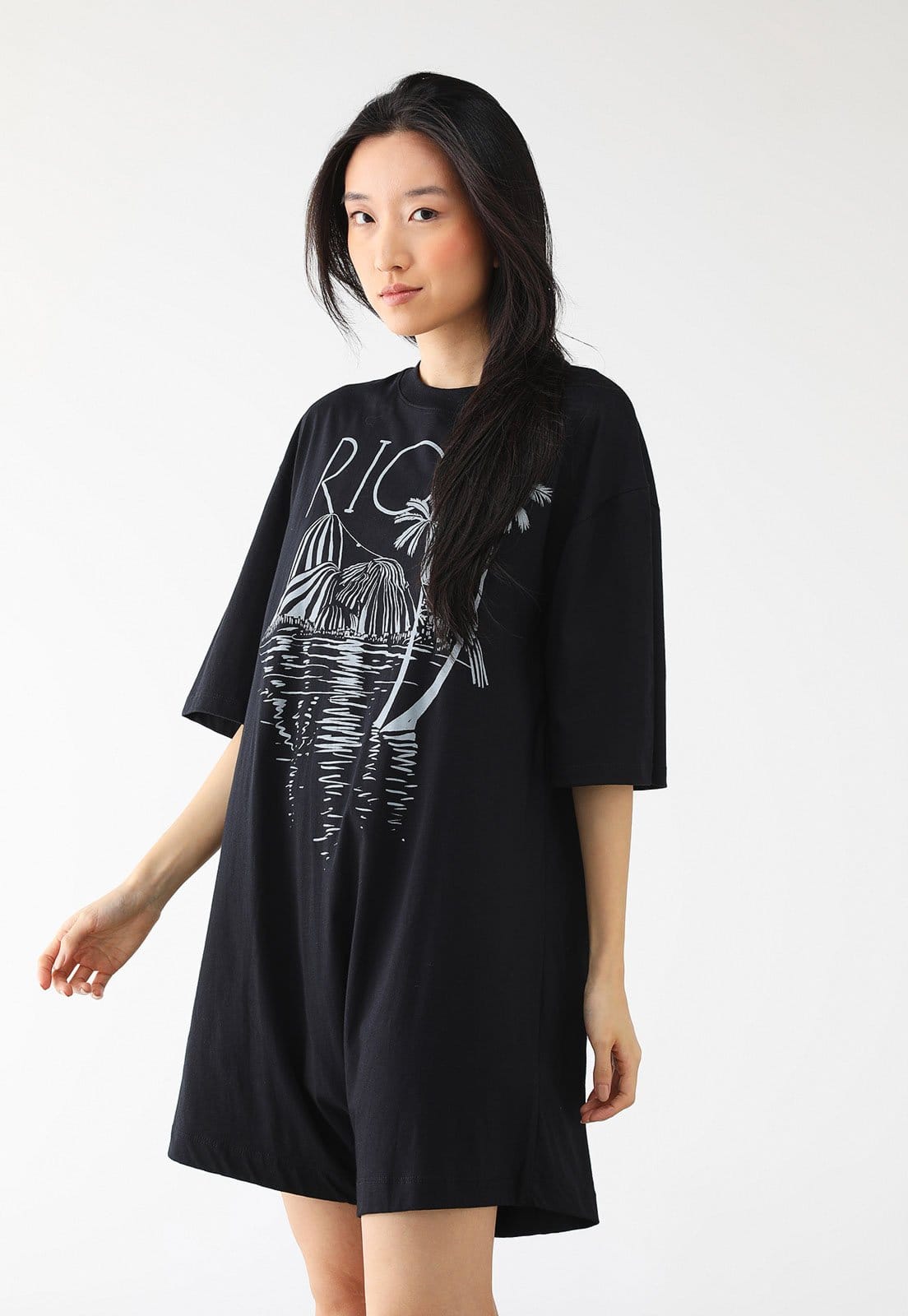 Vista principal Macaquinho FARM Curto Rio FARM preto