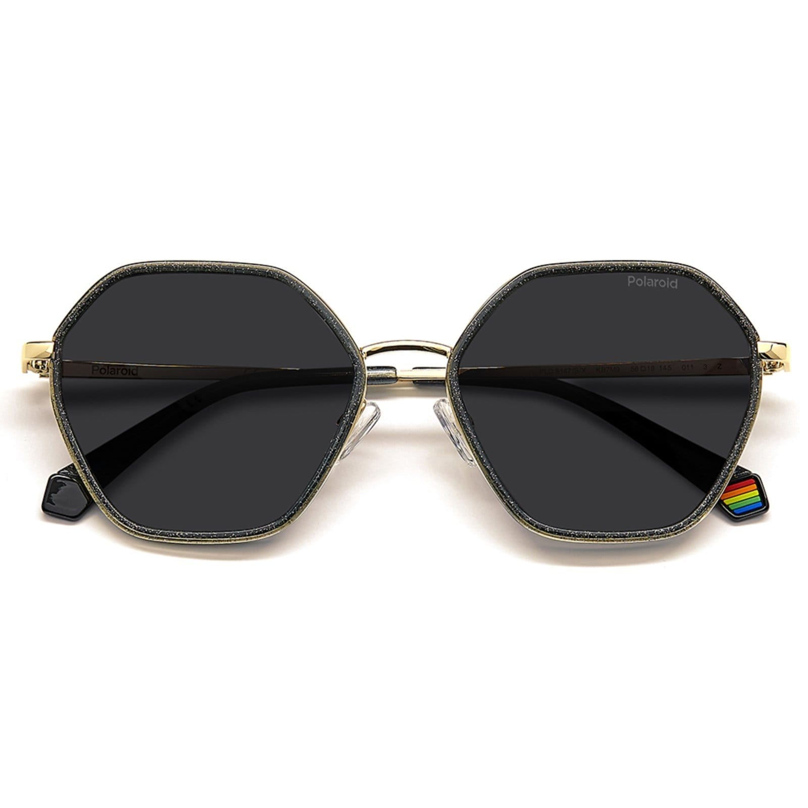 Vista 2 Óculos de Sol Polaroid PLD 6147/S/X KB7 - 56 Cinza Polaroid incolor