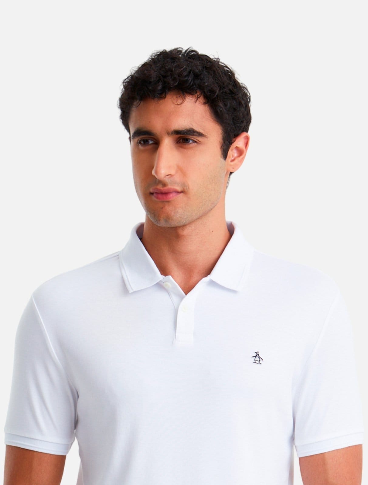 Vista 2 Polo Original Penguin Pima OPKB03000 Branca Penguin branco