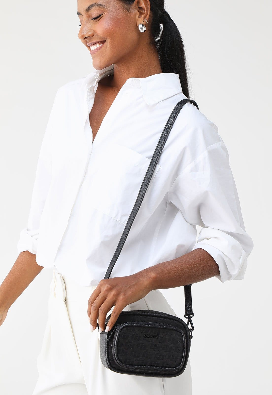 Bolsa Feminina Colcci Monograma Preta