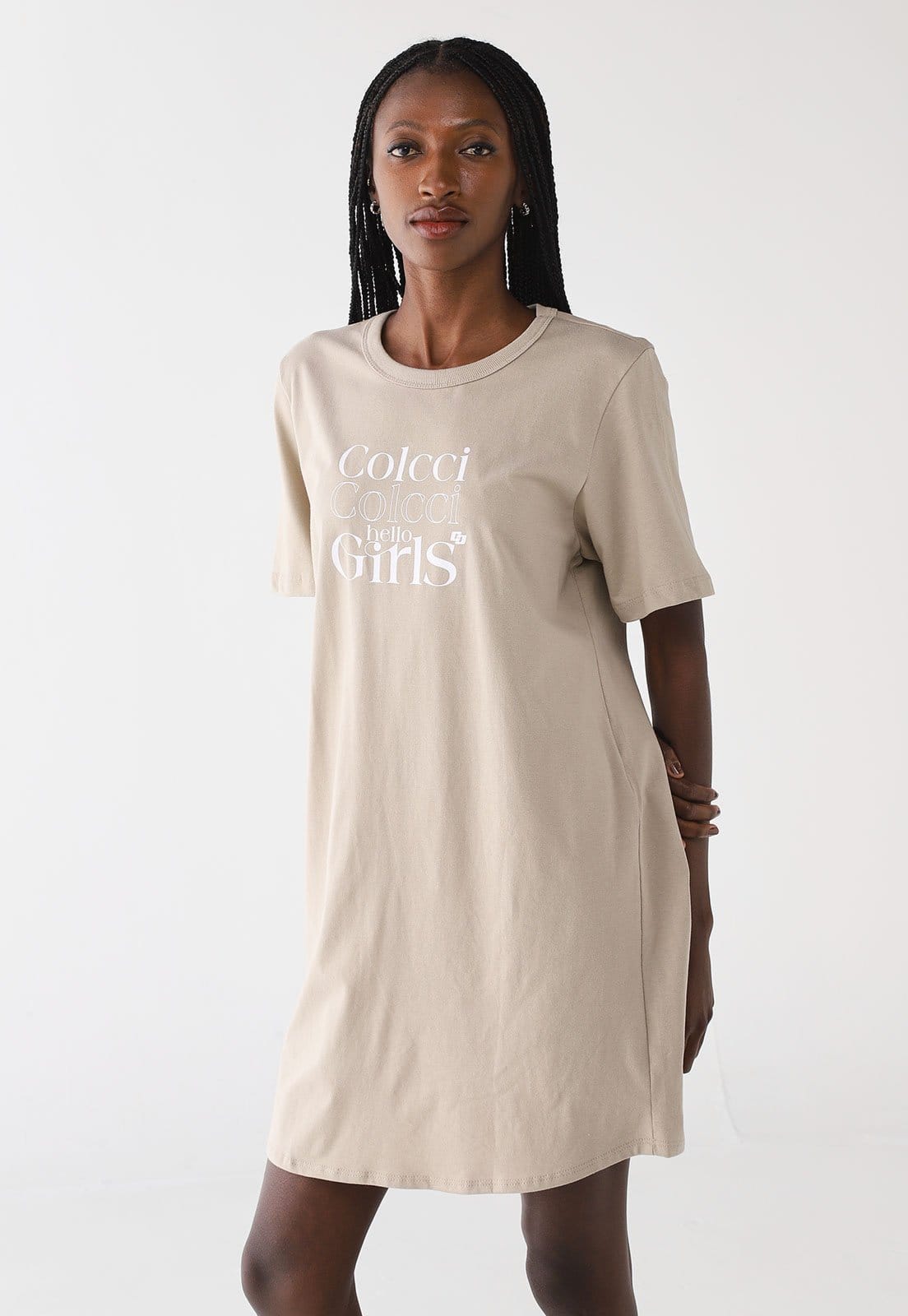 Vestido Feminino Colcci T-Shirt Dress Hello Girls