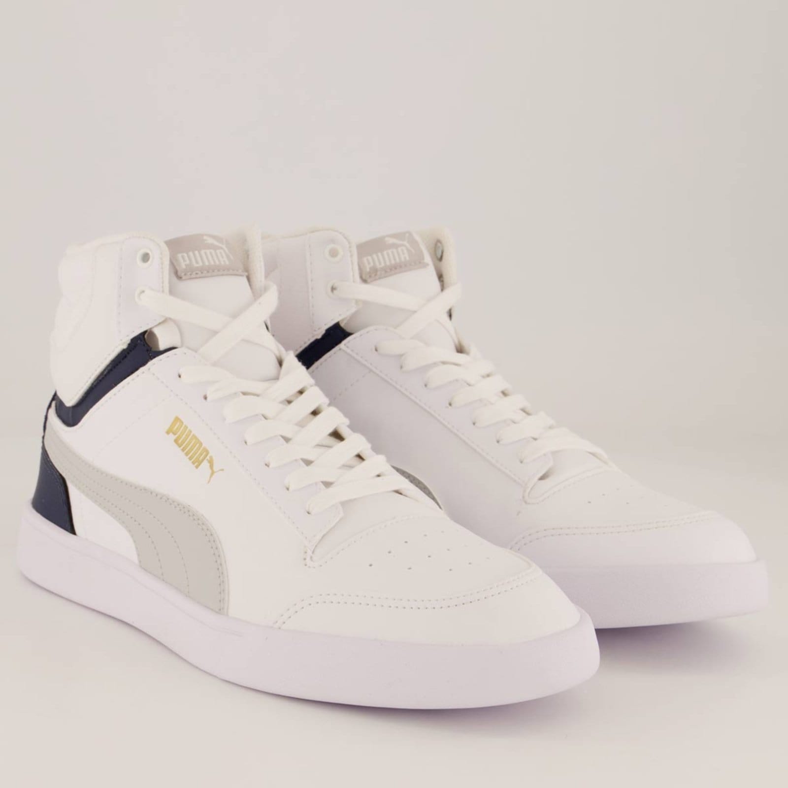 Vista 2 Tênis Puma Shuffle Mid MDP Puma branco