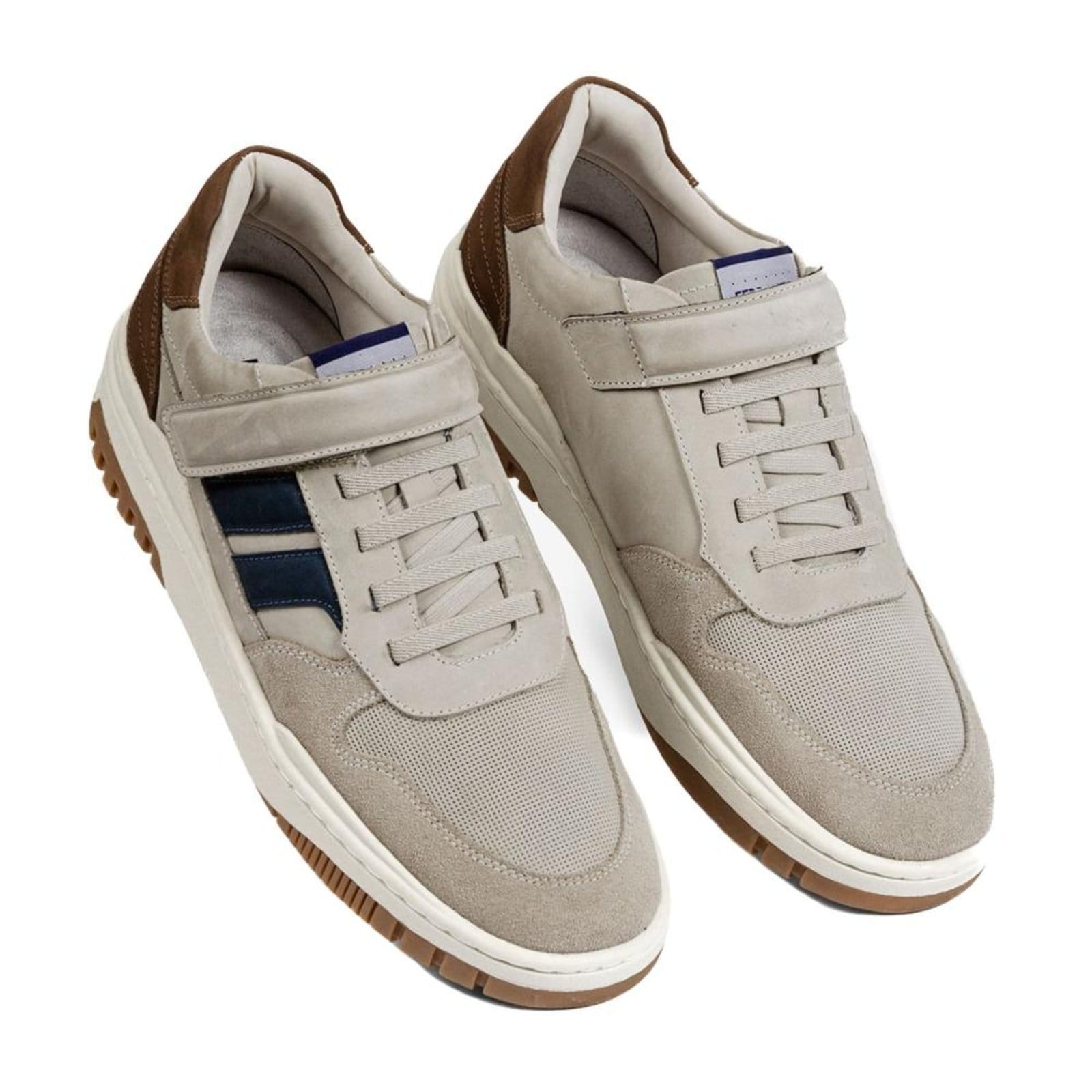 Vista 2 Sapatênis Masculino Ferracini Max 7403-683e Bege FERRACINI incolor