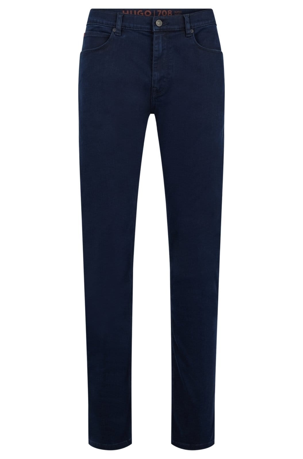 Vista principal Calça Jeans Slim De Em Denim Super Macio Azul Escuro Azul - 36 HUGO azul denim