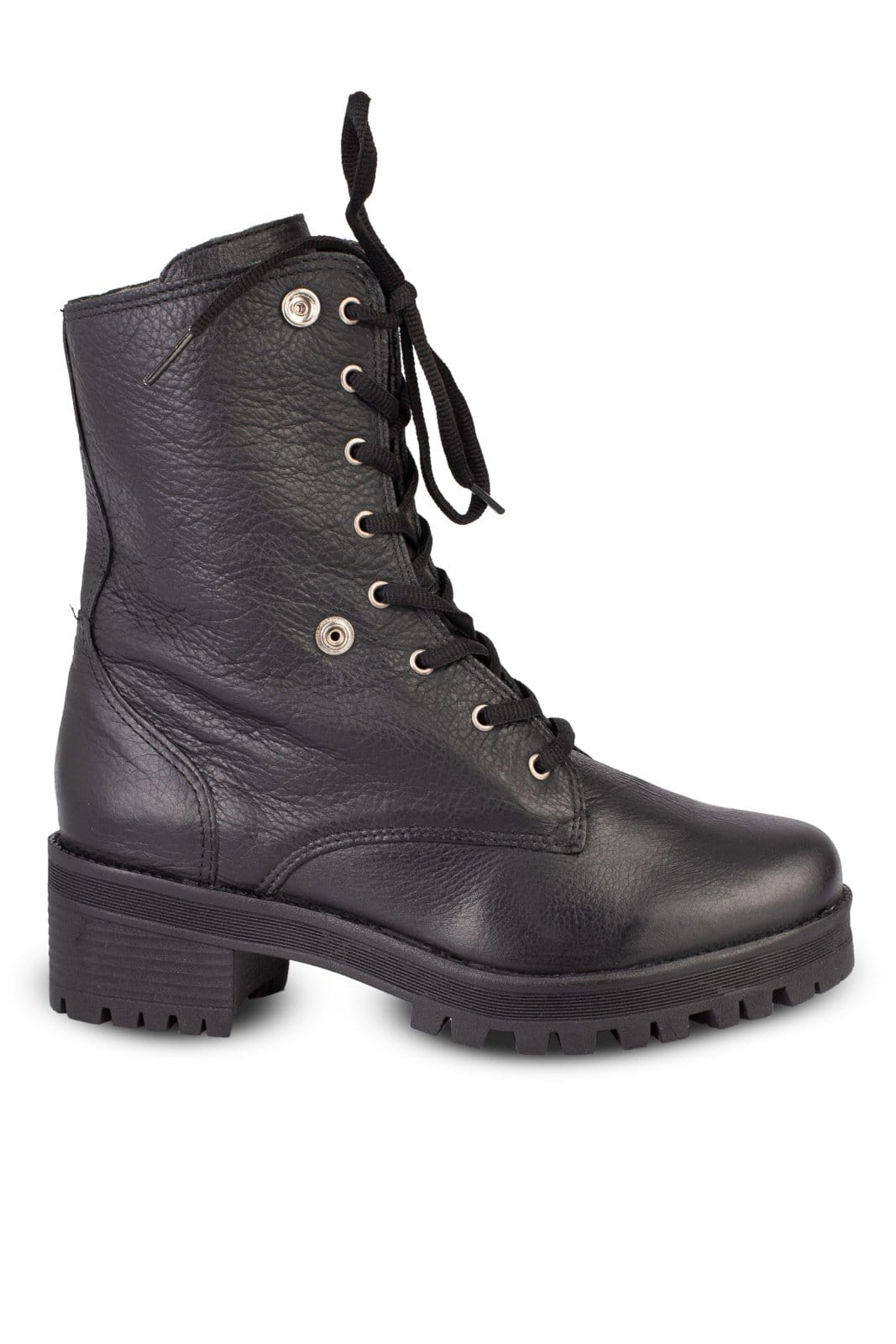 Coturno Andrea Vinci feminino de couro 6943 - Preta