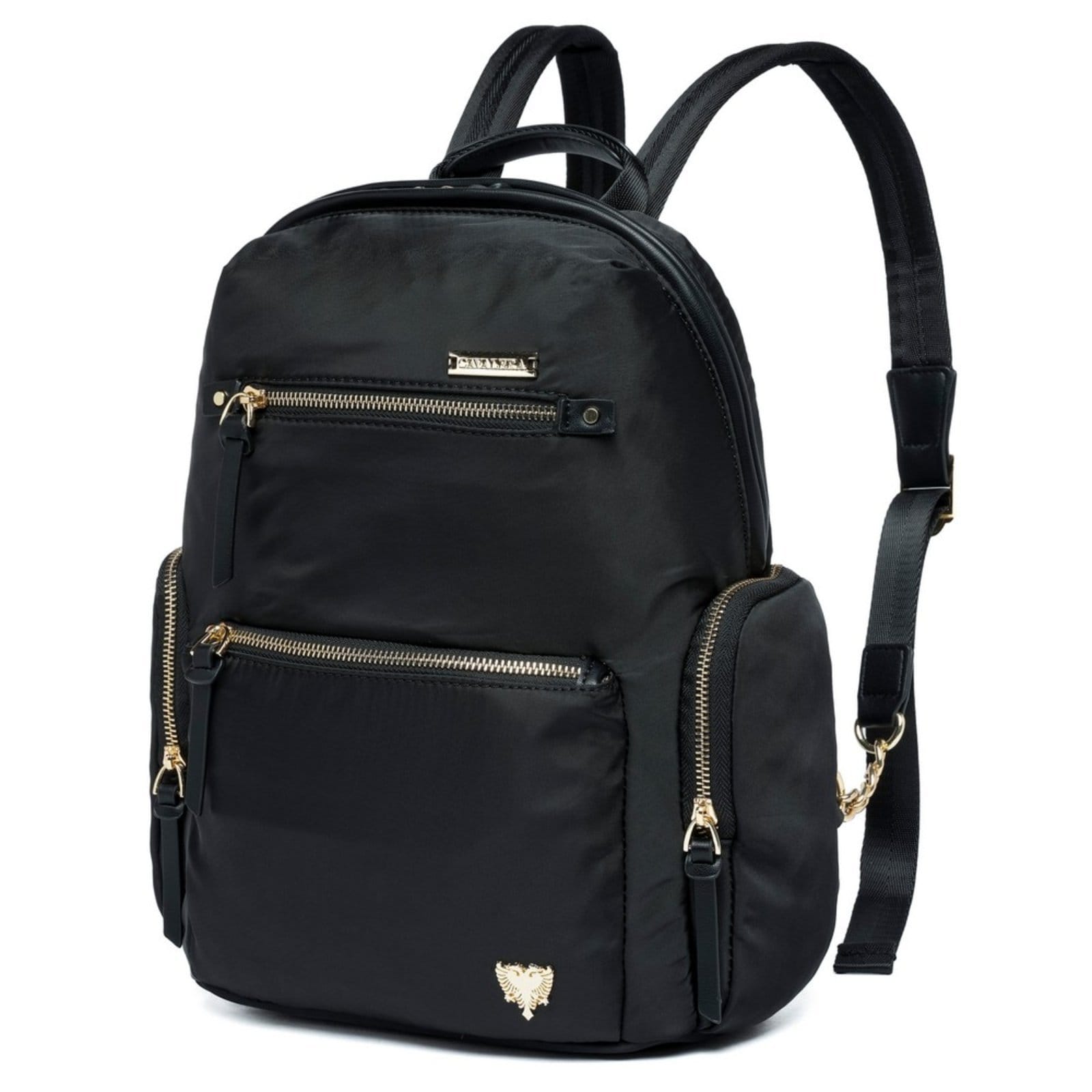 Vista 2 Mochila Feminina Resistente Cavalera Trabalho Cavalera preto