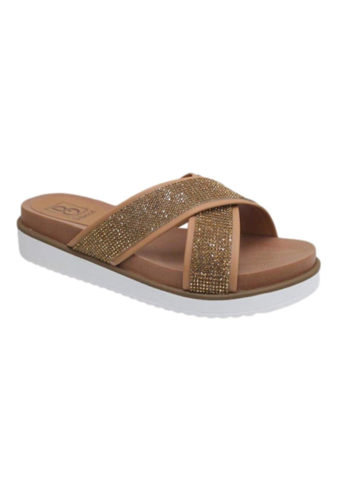 Vista 2 Sandália Anabela Espadrilhe Feminina ce T2239.468 BEBECÊ dourado