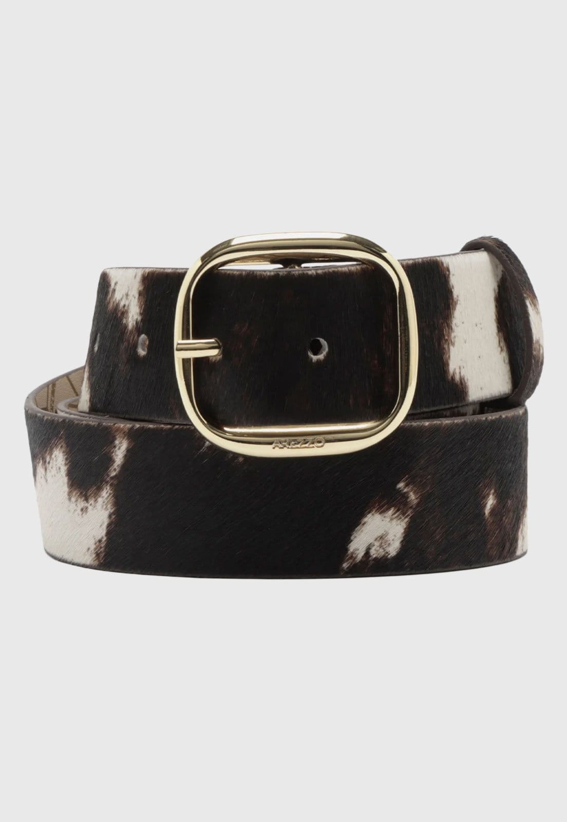 Cinto Feminino Arezzo Pelo Animal Print