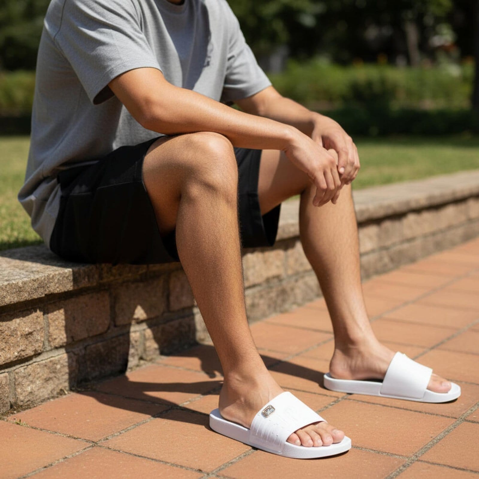 Vista 2 Chinelo Masculino Slide R10 Rider 12562 3291256 Rider branco