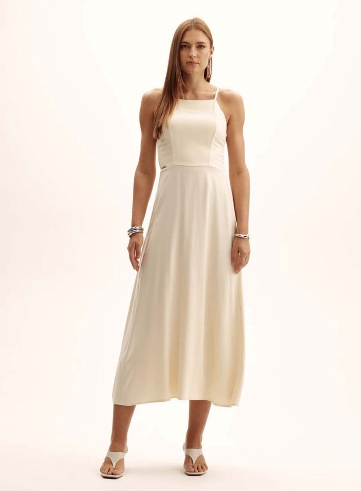 Vestido Comfort Amarração e Lastex Triton Affogato