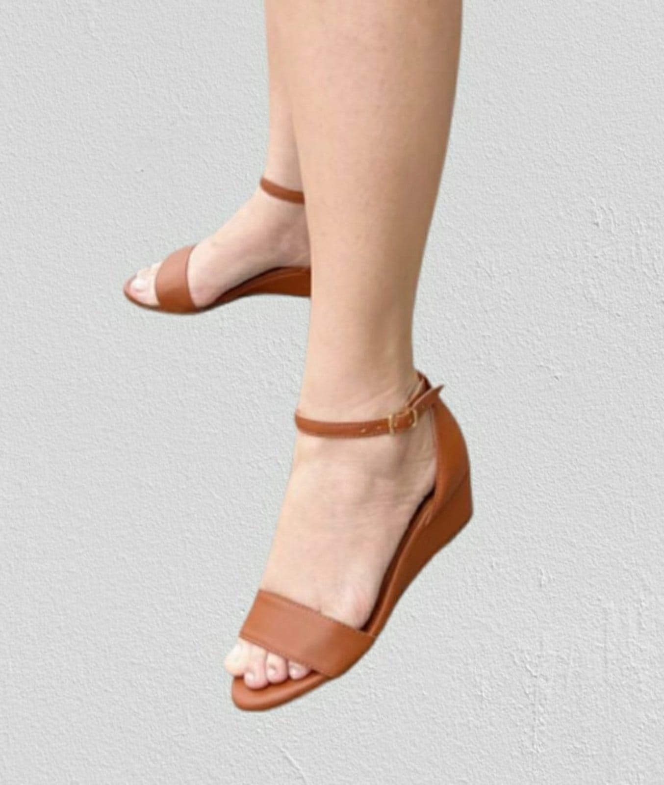 Sandália Delazari Anabela com Gáspea Reta