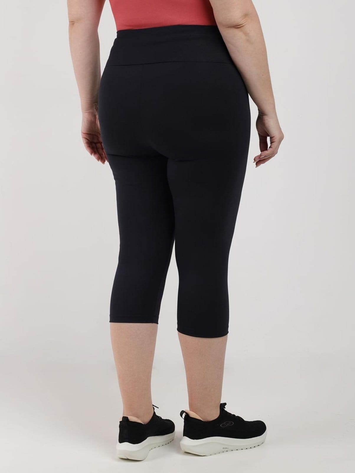 Vista 2 Infantil - Calça Legging Poliamida Básica Plus Size Feminina Vels preto