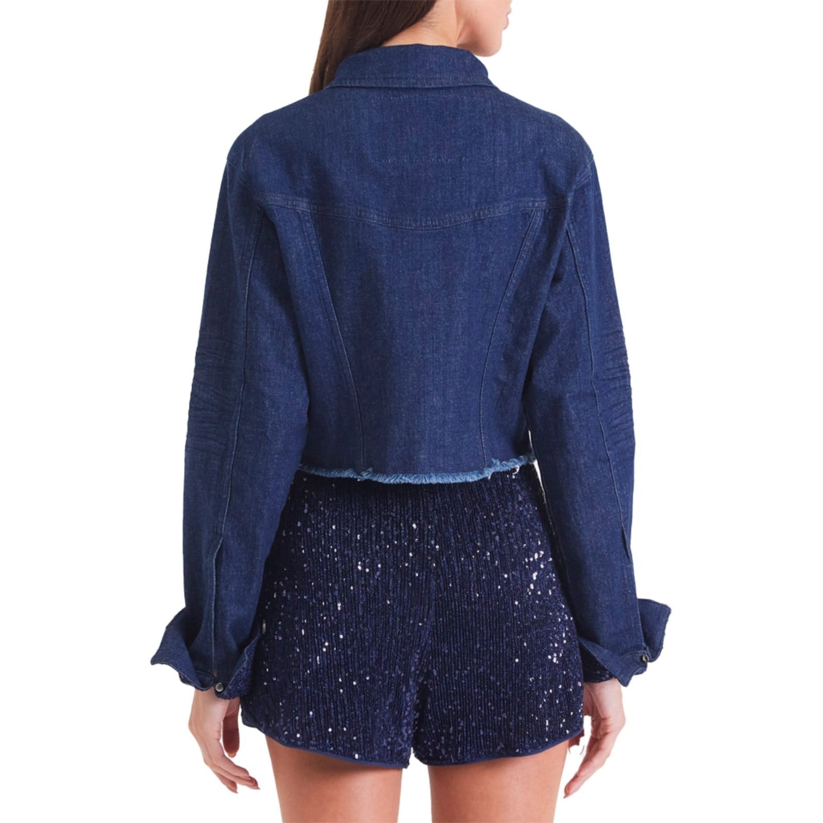 Vista 2 Jaqueta Jeans Forum In24 Feminino Forum azul