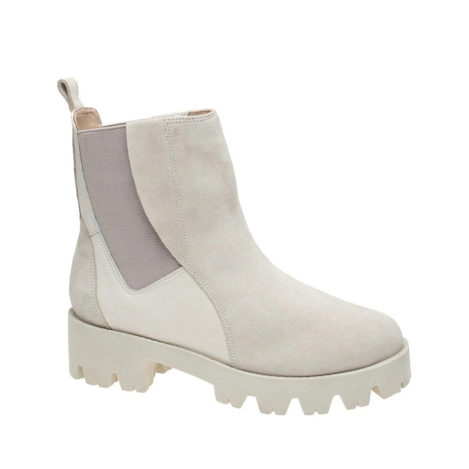 Bota Off White Couro Cano Curto Tabita 10333080