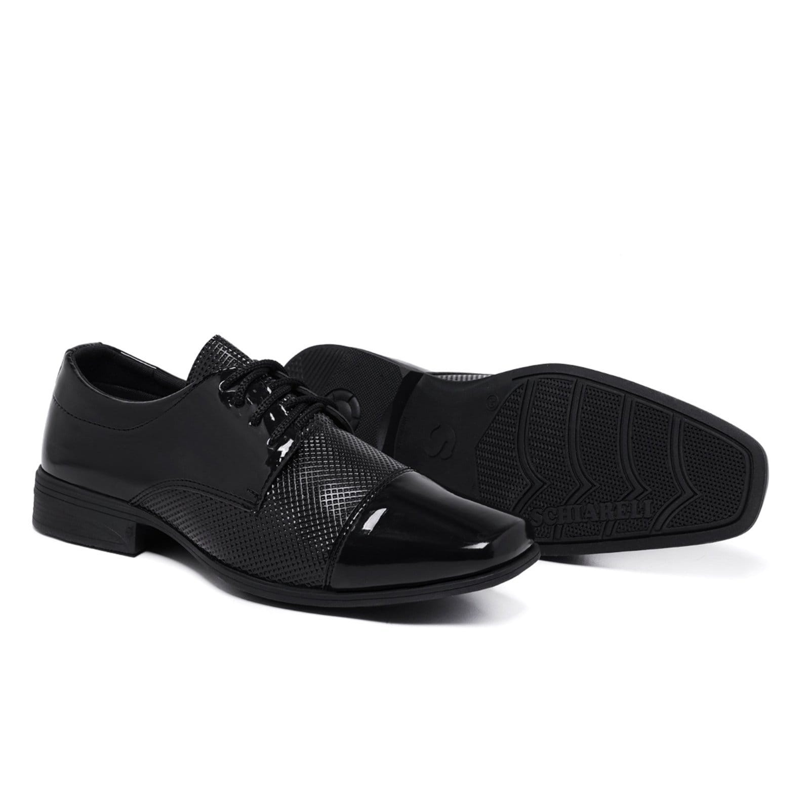 Vista 2 Sapato Masculino Social Casamento Festa Noivado Verniz Schiareli 701 verniz Schiareli preto