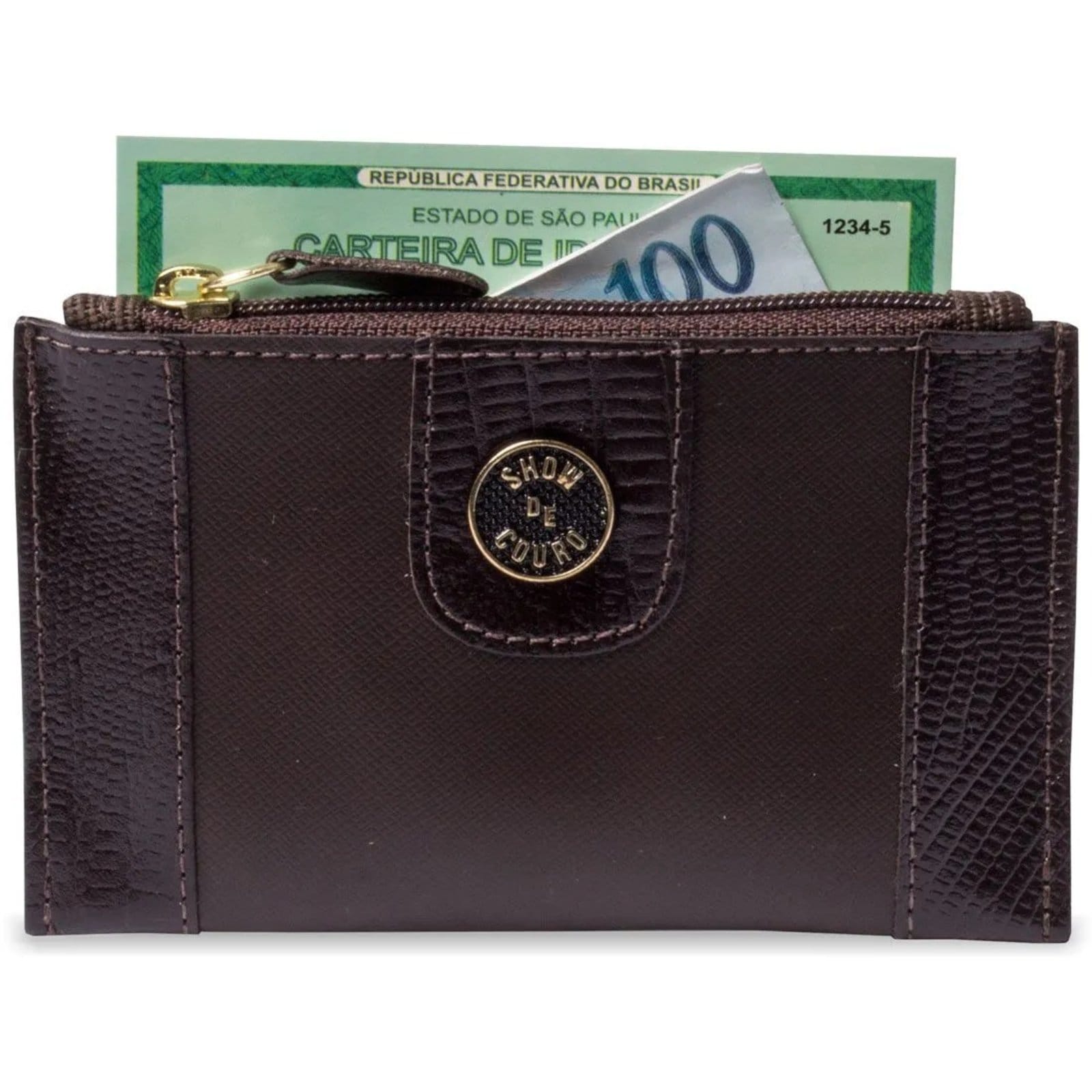 Vista principal Carteira de Zíper Mista Artlux Caramelo 9620 Artlux azul