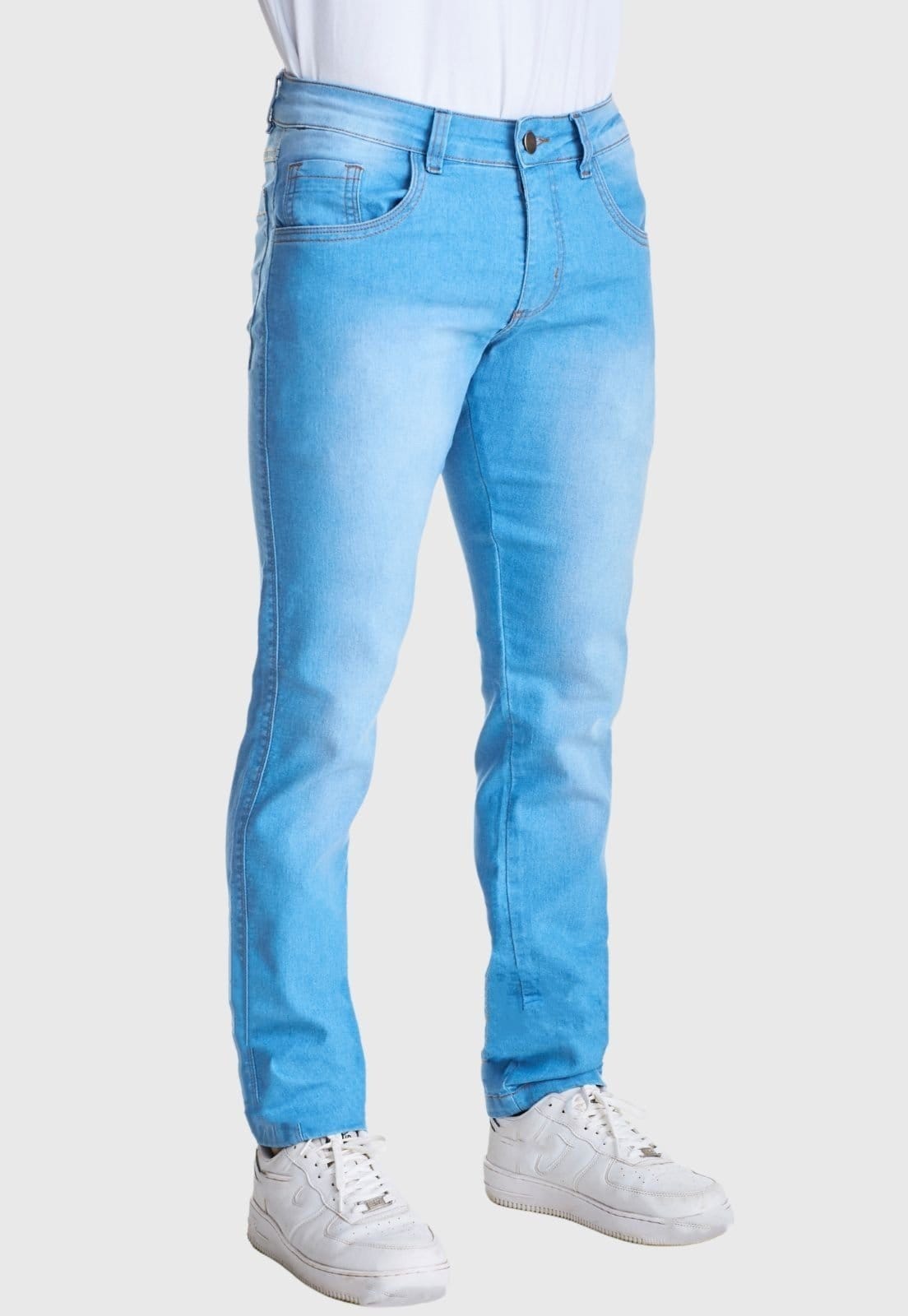 Calça Jeans Zuren Tradicional Corte Reto Claro