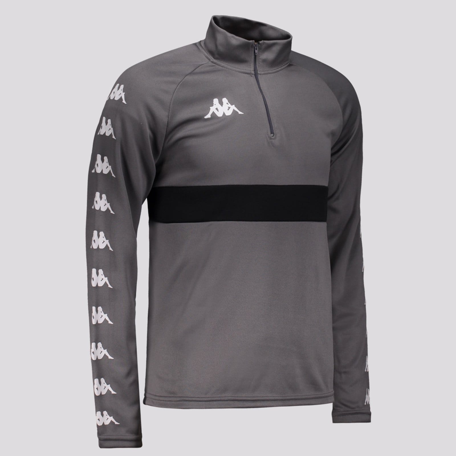 Vista 2 Blusão Kappa Omini Kappa cinza