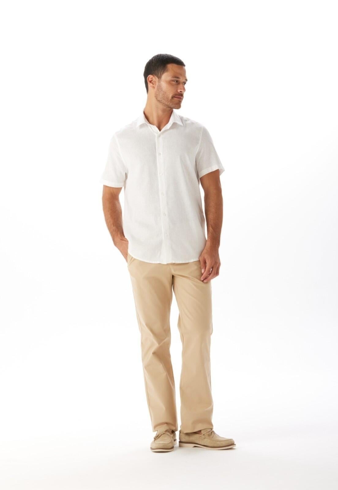 Calça Sarja Regular Moovexx Traymon - Areia - 54